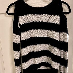 Justice cold shoulder lightweight sweater